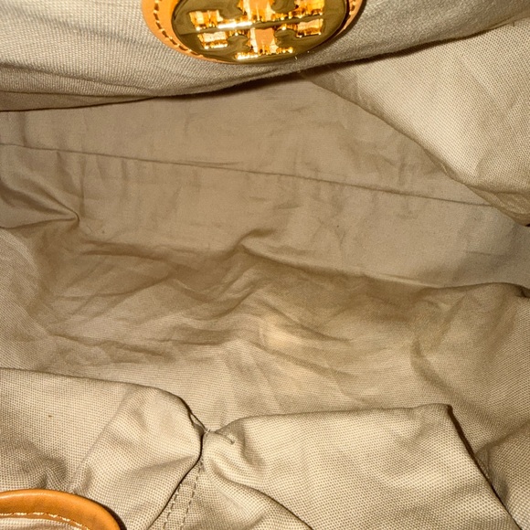 Tory Burch light blue and red Tote Bag - Picture 9 of 10